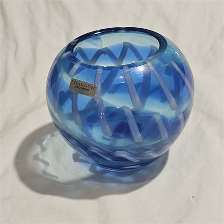 Votive Candleholder Evolution (Cobalt Rush) by Waterford Crystal