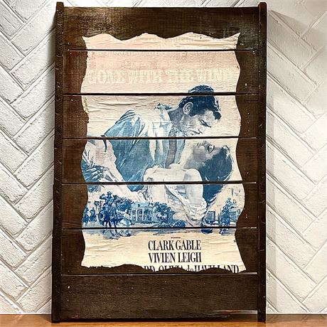Vintage Rustic Gone with the Wind Advertising Wooden Raisinrak Wall Hanging
