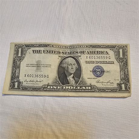 1935 E SILVER CERTIFICATE DOLLAR BILL