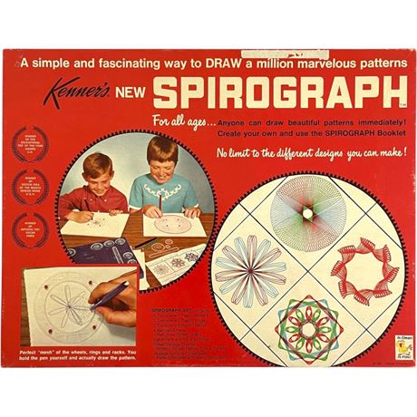 1967 Kenner's New Spirograph No. 401 Drawing Set