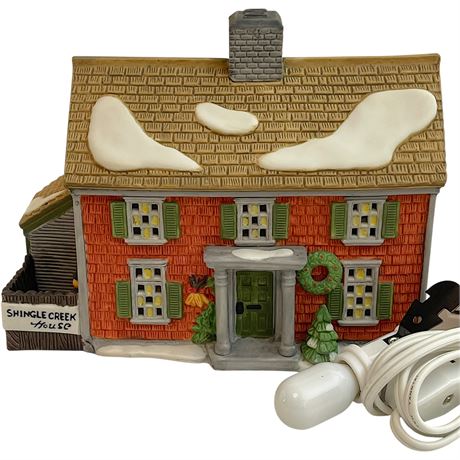 Heritage Village Collection "Shingle Creek" Lighted Porcelain House
