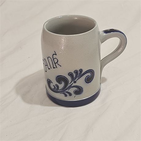 Salt-glazed stoneware mug,