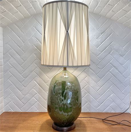 40" Ceramic Drip Glaze Table Lamp