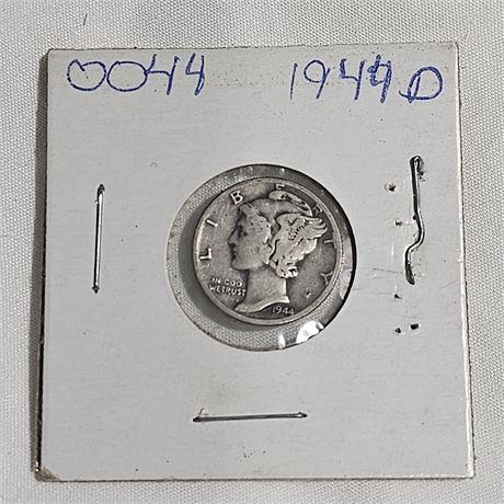 1944 D Mercury Dime, Silver