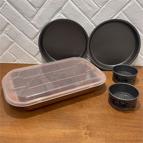 Copper Chef Brownie Pan, Round Cake Pans and Small Springform Cake Pans