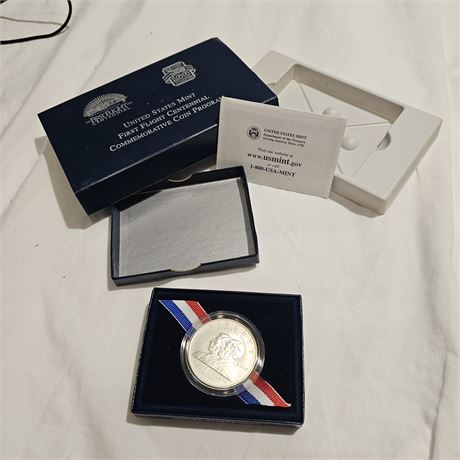2003 First Flight Centennial Commemorative Silver Dollar,