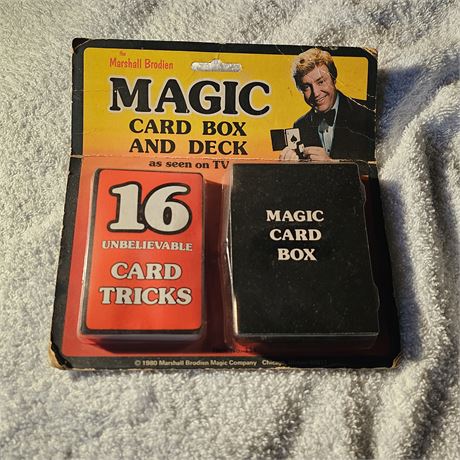 Vintage "Magic Card Box and Deck" magic trick set by Marshall Brodien.