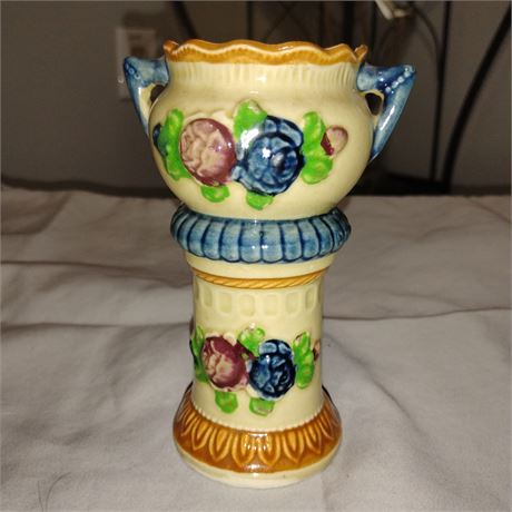Vintage Flowered Vase Made in Japan