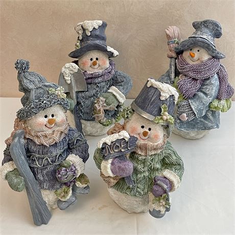 Resin Snowman Figurines