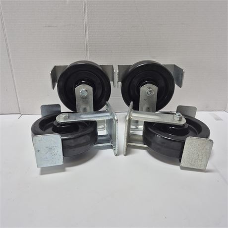 NEW Rigid Caster Wheel Set of 4