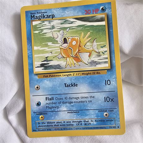 Magikarp Pokémon card.