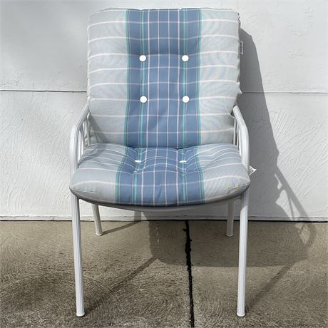 Sunbeam Outdoor Patio Strap Chair with Removable Cushion