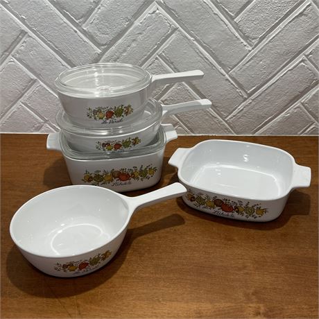 Collection of Le Persil / L'Echalote Corning Ware Bakeware