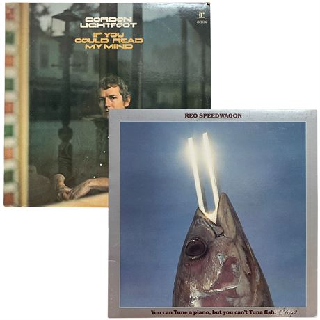 1978 REO Speedwagon & 1970 Gordon Lightfoot Vinyl Record
