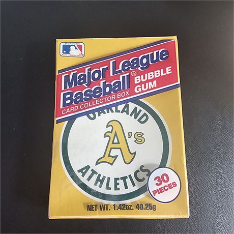 1990 Oakland A’s Card Collector Bubble Gum Box Sealed