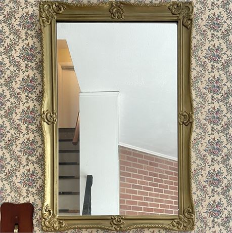 Ornate Plastic Framed Wall Mirror