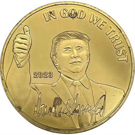 2023 Donald Trump 'In God We Trust' Commemorative Novelty Coin