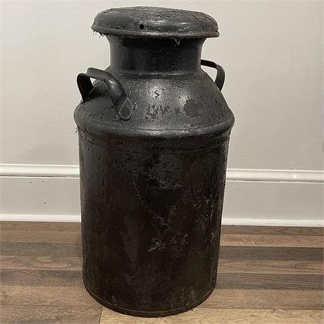 Blazing Auctions - Vintage Galvanized Cream/Milk Can