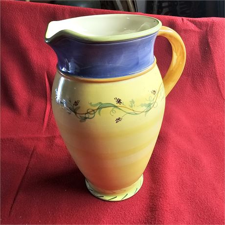 Pfaltzgraff Pistoulet Stoneware Pitcher.