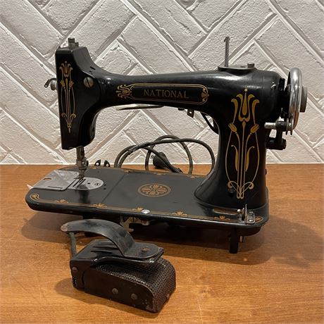 Vintage National Sewing Machine