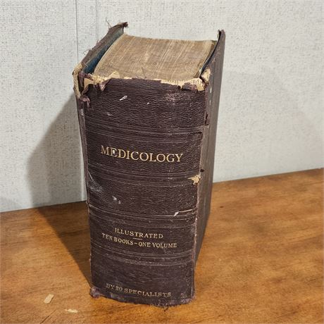 Antique Medicology Book- Circa 1901