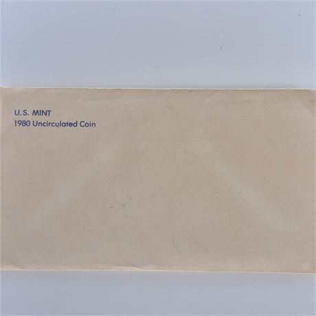 UNC. 2 U.S. Mint 1980 Coin Sets P & D Mint Sets