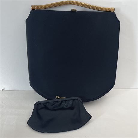 Vtg Twifaille by Rosenfeld Evening Handbag w/ Change Purse