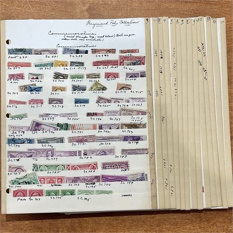 14 Pages of Commemorative Stamps