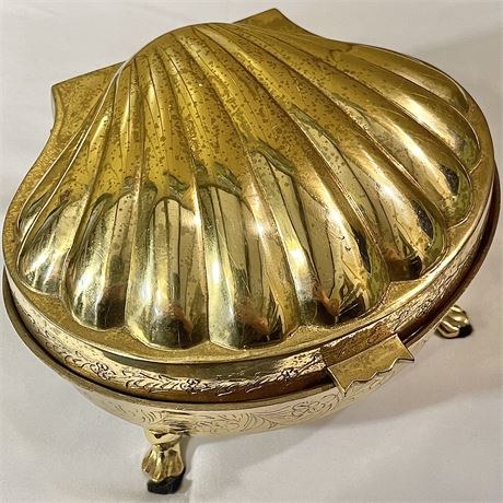 Solid Brass Velvet Interior Kumkum Box Made in India