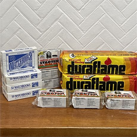 Duraflame Logs, Starters, And Matchbooks