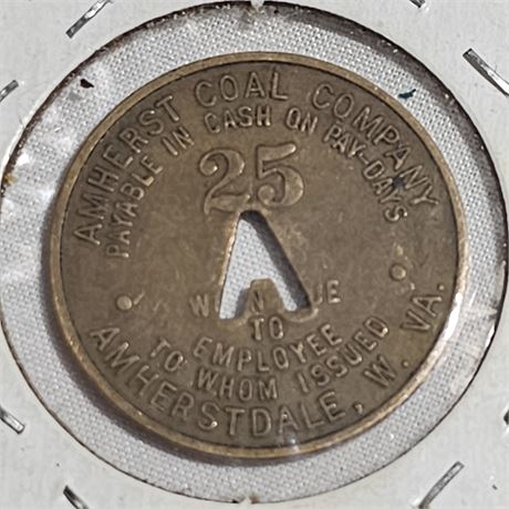 Token from the Amherst Coal Company