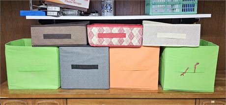 Fabric Cube Bins Lot