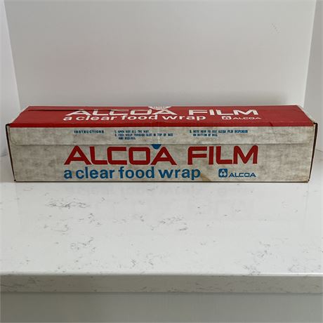 Vintage Alcoa Film Clear Food Wrap - 18 in. wide