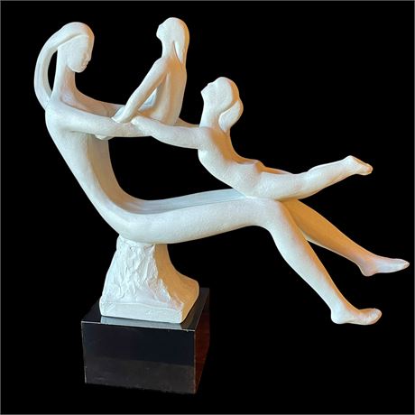 '81 Signed Austin Prod. "At Play" Sculpture by David Fisher