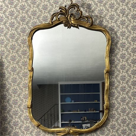 Vintage Gold Syroco Wall Mirror
