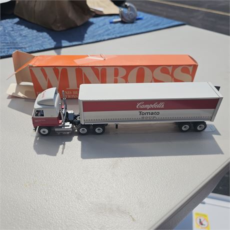 Winross die-cast model truck featuring Campbell's Tomato Soup