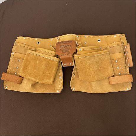 Genuine Leather Master Mechanic Tool Belt