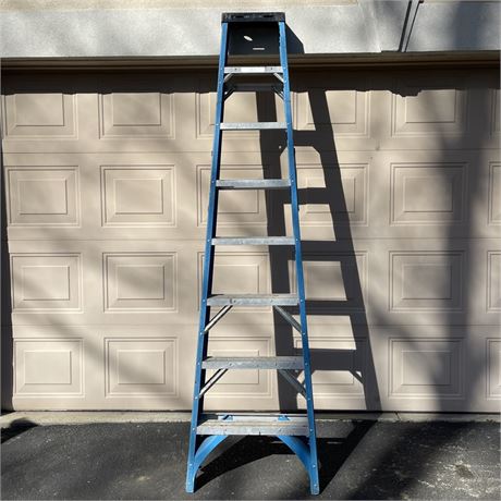 8ft Werner Fiber-Glass & Aluminum Ladder