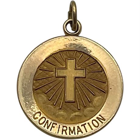 14k Gold Confirmation Pendant