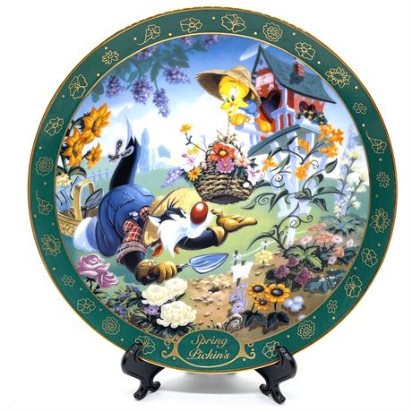 Warner Brothers Looney Toons "Spring Pickin's" 1223/2500 Collectors Plate