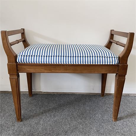 Small Bench - Wood Framed with Upholstered Seat