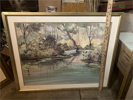 Framed Print  titled "High Water" by artist Jacqueline Penney.