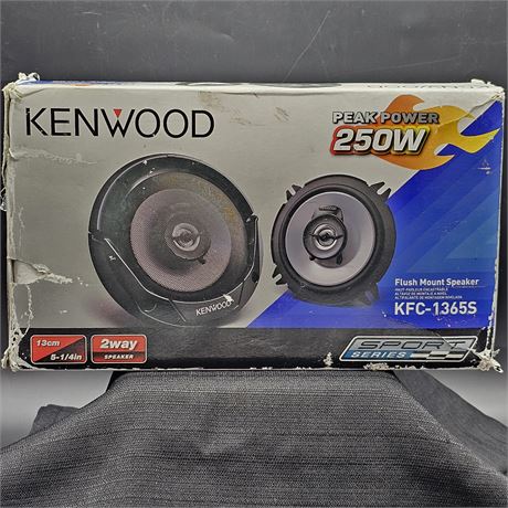 *NIB* Kenwood 5-1/4"  Flush Mount 2-Way Speakers 250W
