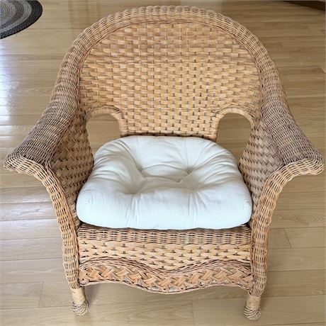 Ratan Armchair with Cushion