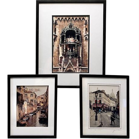 Signed Rasmussen "French Bread Girl", "Veteran Laundry" & "Glockenspiel" Photos
