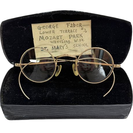 Antique 12K Gold Filled Eyeglasses w/ Case