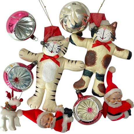 (9) Vintage Christmas Ornaments