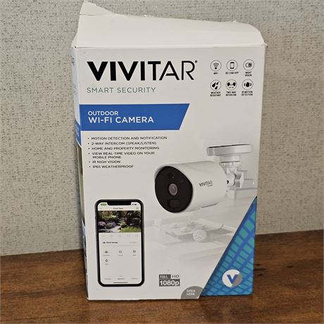 Vivitar Brand Smart Outdoor WIFI Security Camera