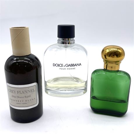 Geoffrey Beene Grey Flannel, Dolce & Gabbana, & Polo Men's Fragrances