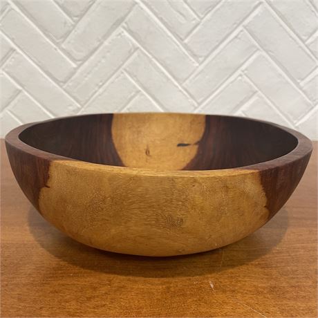 Handmade Solid Walnut Serving Bowl